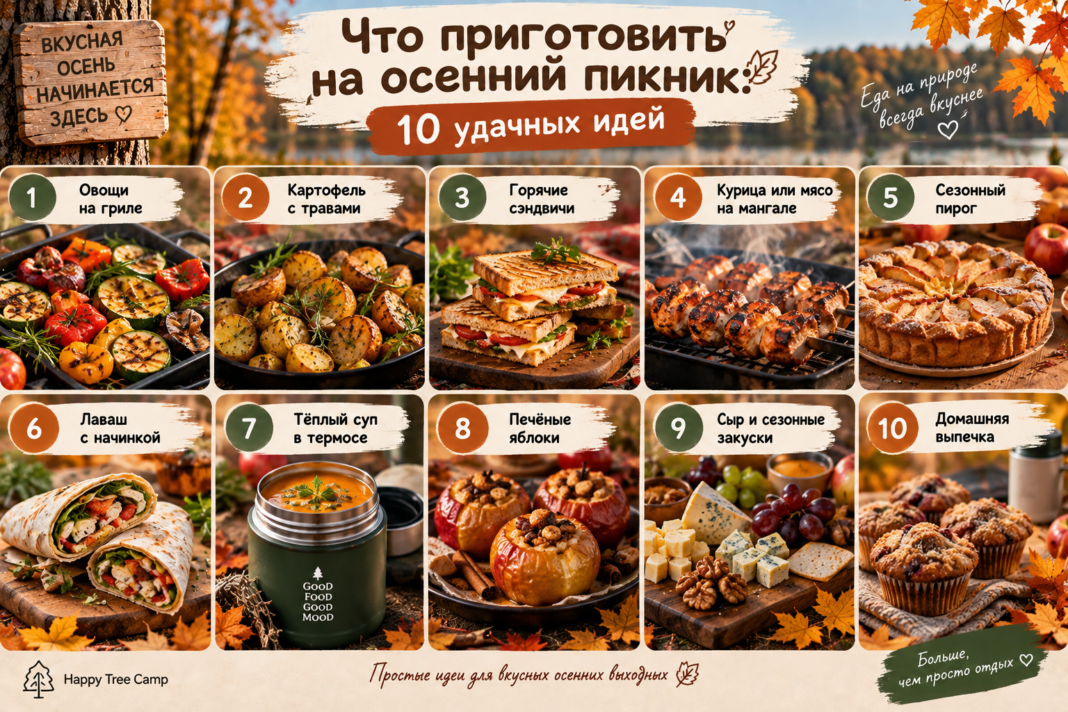 что приготовить на осенний пикник