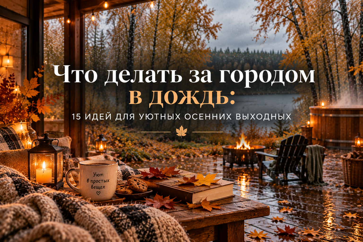 что делать за городом в дождь